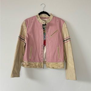 Wilsons Leather - 100% Leather Distressed Moto Jacket